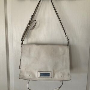 Prada Etiquette Bag White Calf Leather Stud Trim Shoulder bag